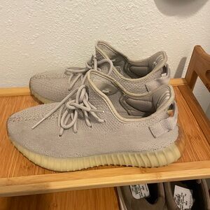 Yeezy Gray and Cream Sneakers